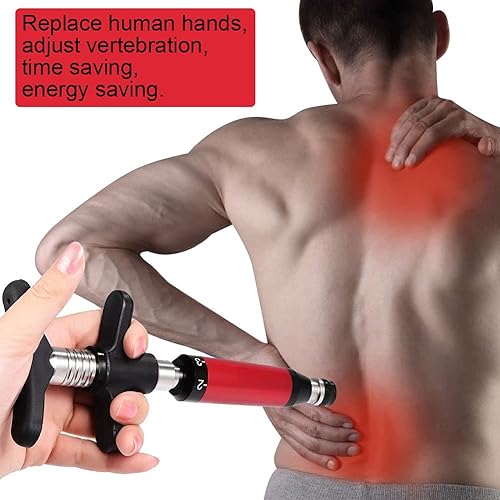 Miniatura 8 de Pistola de corrección de la columna vertebral, 6 niveles, activador manual de la columna vertebral, masajeador de terapia quiropráctica, herramienta
