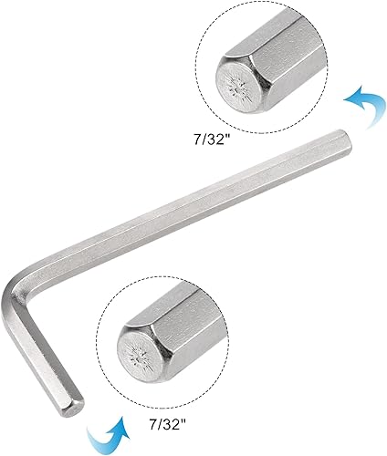 Miniatura 29 de uxcell Llave hexagonal de 1/4", herramienta de reparación CR-V en forma de L
