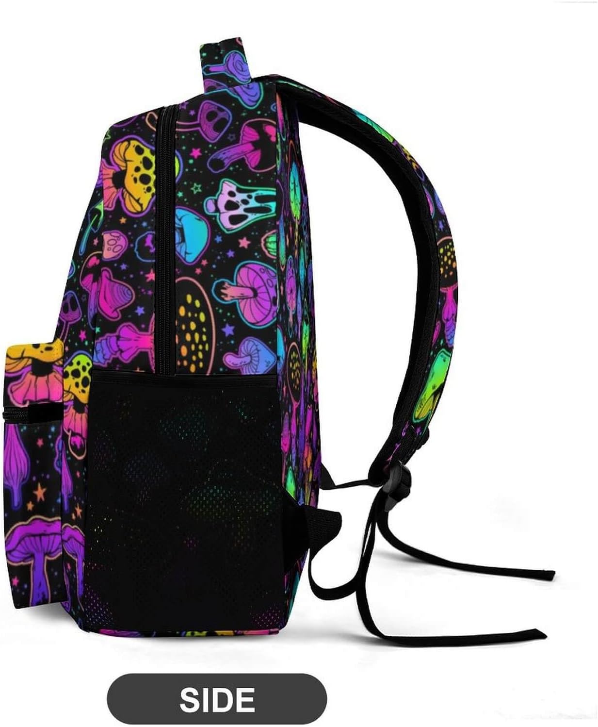 Mushroom School Backpack for Kids Girls Boys, 16 Inch Cute Mushrooms Themed Bookbag, Personality School Backpack for Students Children, Lightweight, Large Capacity - Image 5