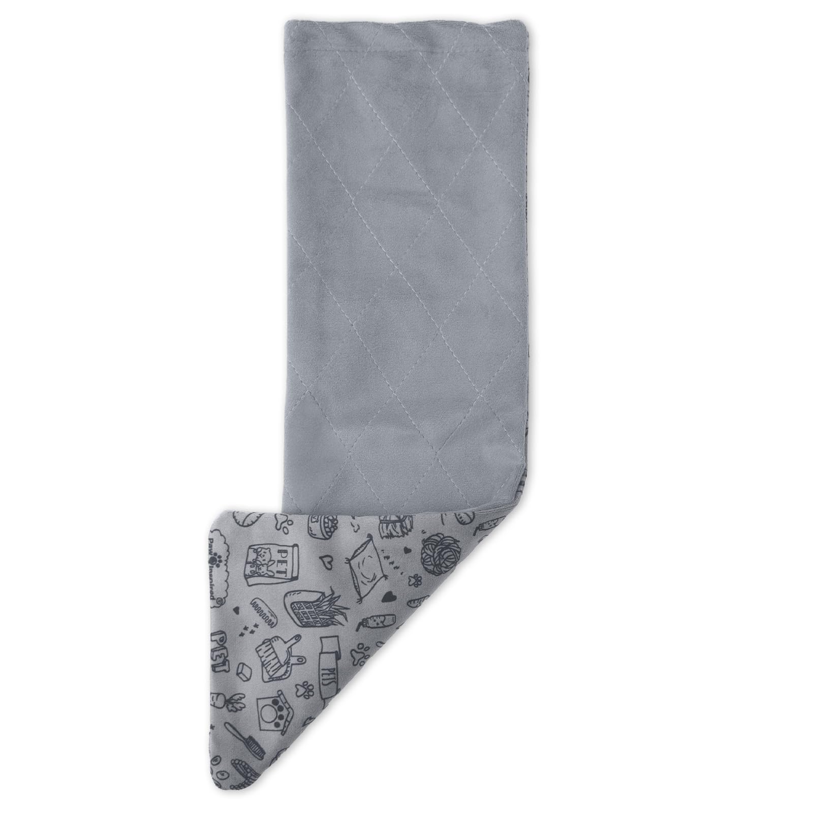 Paw Inspired Fitted Fleece Liner for Ferret Nation, Critter Nation Cage for Ferrets, Rats, Chinchillas, Hedgehogs & Other Small Animals (Gray, Ramp Cover) — image 1