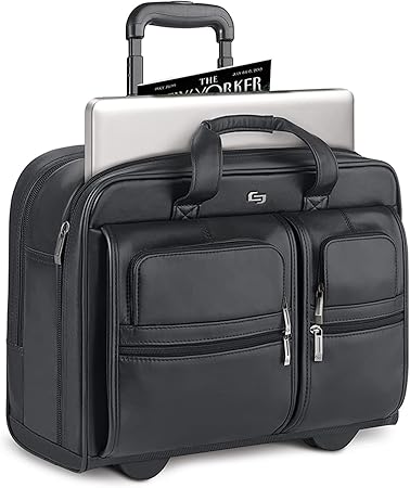 black leather laptop case