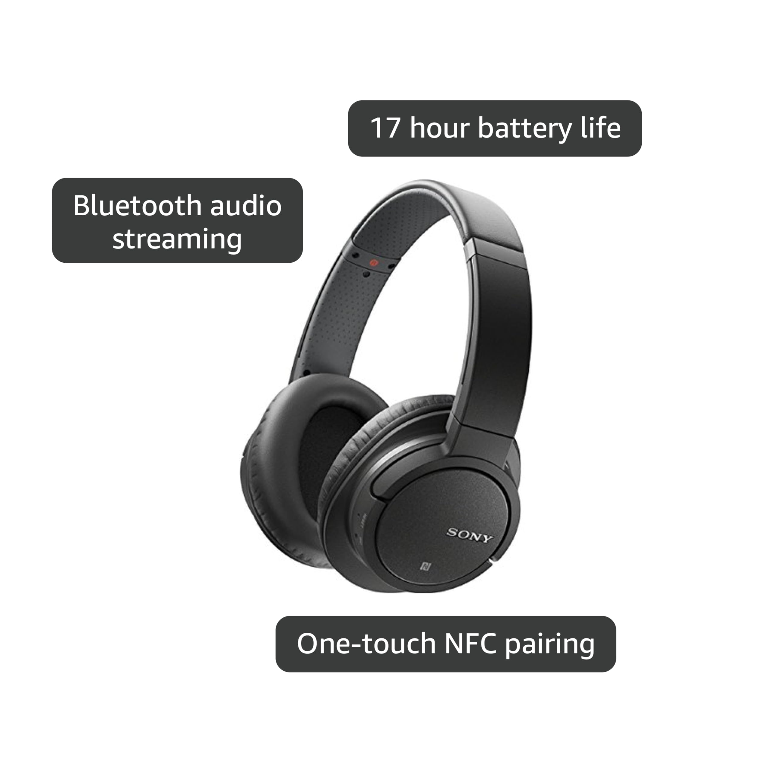 Amazon.com: Sony MDRZX770BT Bluetooth Stereo Headset (Black