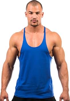 Iwearit Y-Back Muscle Tanktop XS-Blue Made in USA at Amazon