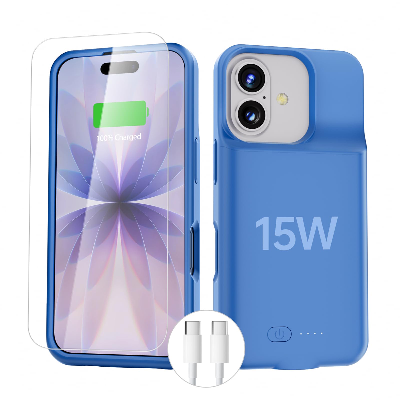 Funda de carga para iPhone IP17-1561B BOPPS ideal para viajes prolongados azul 8