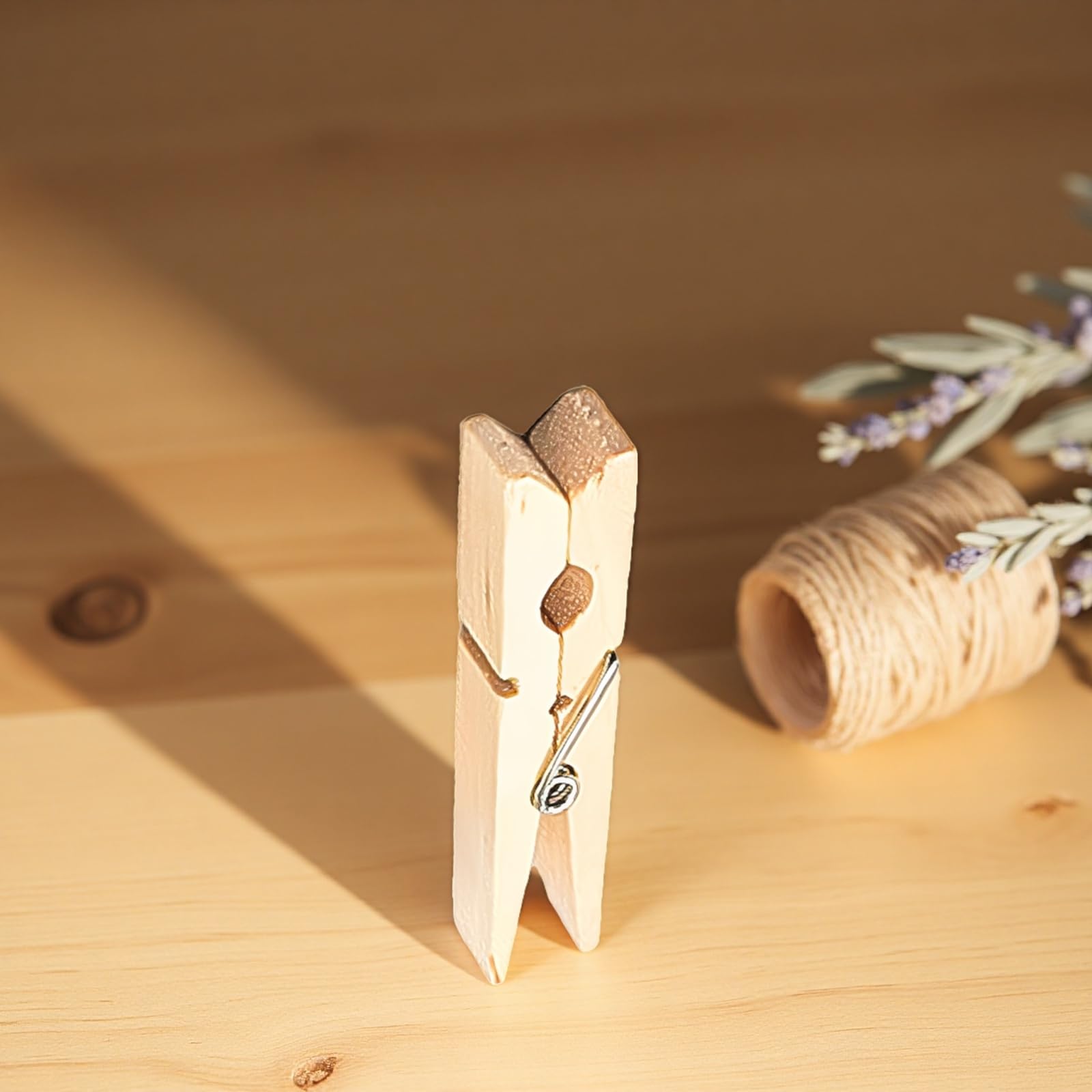 100 Stück Holz-Wäscheklammern, Canvas-Klammerbeutel für Wäsche, Aufbewahrungsbeutel mit Aufhängehaken, Holzklammern mit Feder für Wäscheleine, Haushalt und Ordnung zu Hause