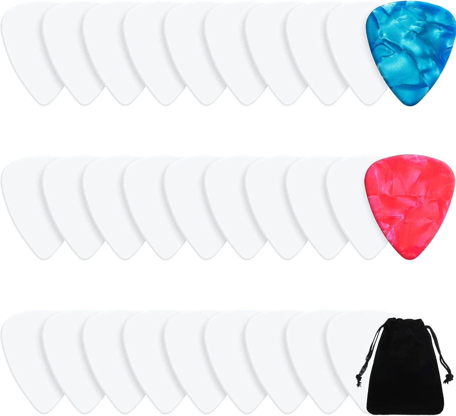 Amazon.com: Maasechs 30 Pieces Sublimation Blank Guitar Pick 0.46 mm 0