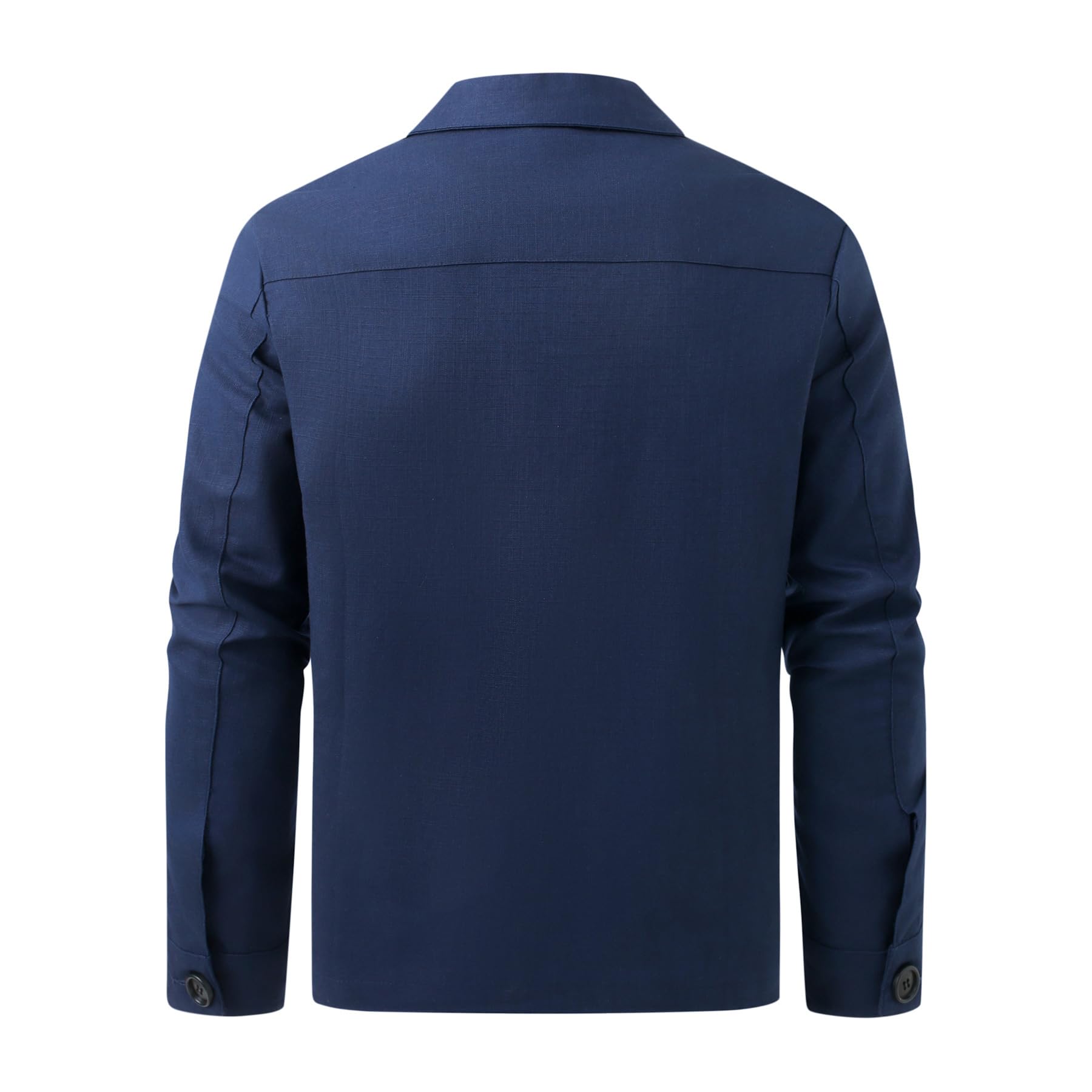 Allthemen Giacca in Lino Uomo Casual leggera Giacche Cerniera Sportivi Transitorio Revers Blazer Primavera