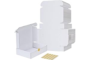 RLAVBL 9x6x2 White Corrugated Packaging Boxes