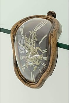 アンティーク雑貨 Kare Design Table Clock Kare 34822 Antique Flow Table Clock, Black/Gold: Wall Clocks