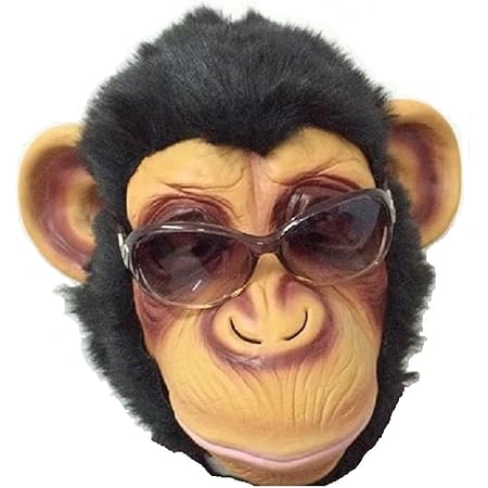 Amazon Co Jp チンパンジー サル 猿 申 えと 干支 十二支 アニマル 動物 ラバー マスク 夏 秋 祭 盆 踊り ハロウィン 肝試し クリスマス お面 仮面 コスプレ 仮装 変装 パーティー イベント 宴会 に ホビー