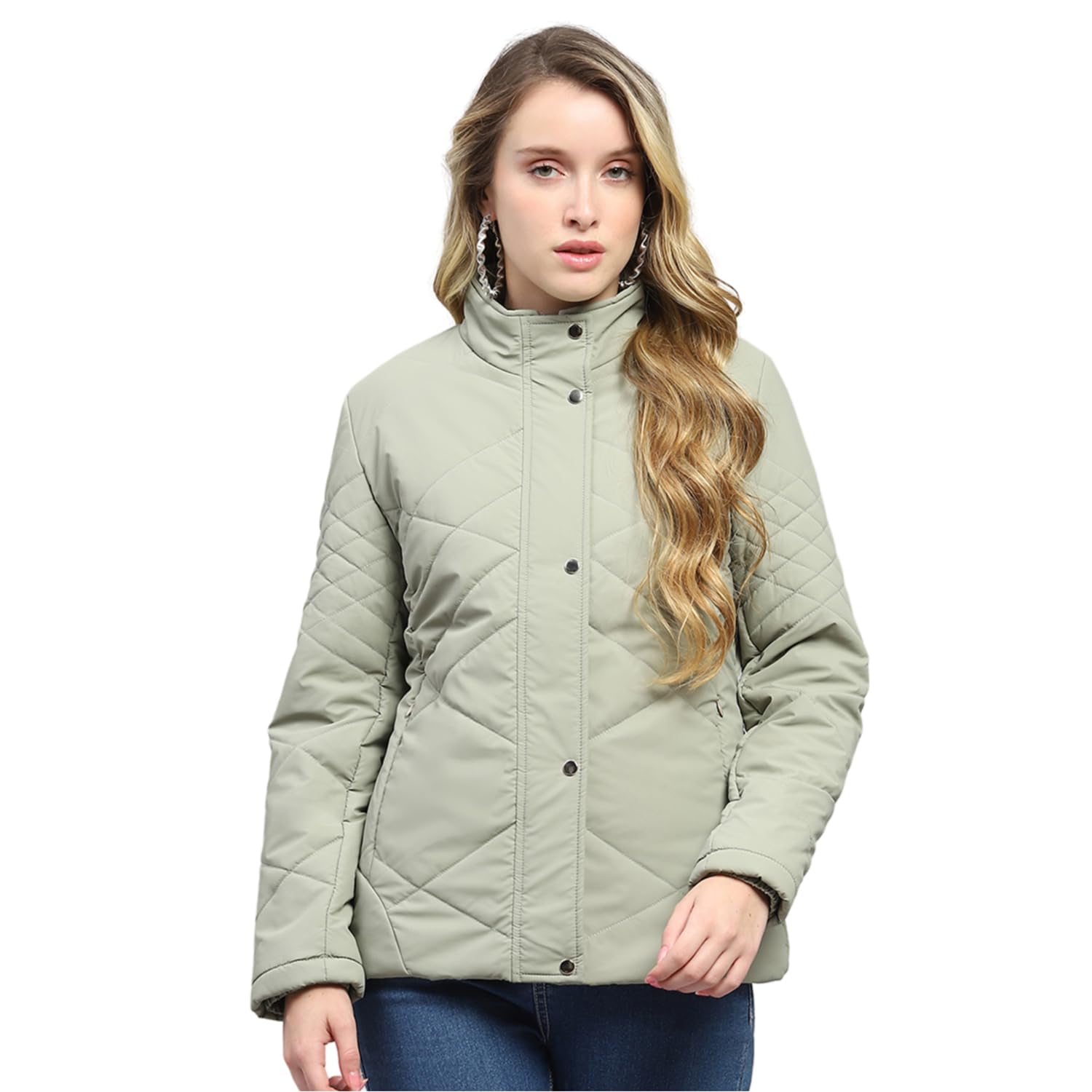 monte carlo Womens Solid Mock Neck Full Sleeve Jacket (224067451)-picture-42