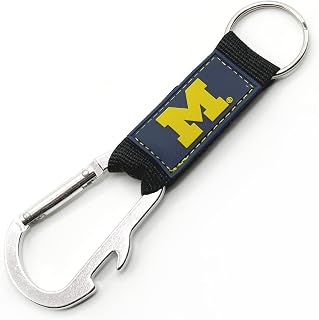 Pro Specialties Group Michigan Wolverines Keychain Carabiner Wordmark Navy