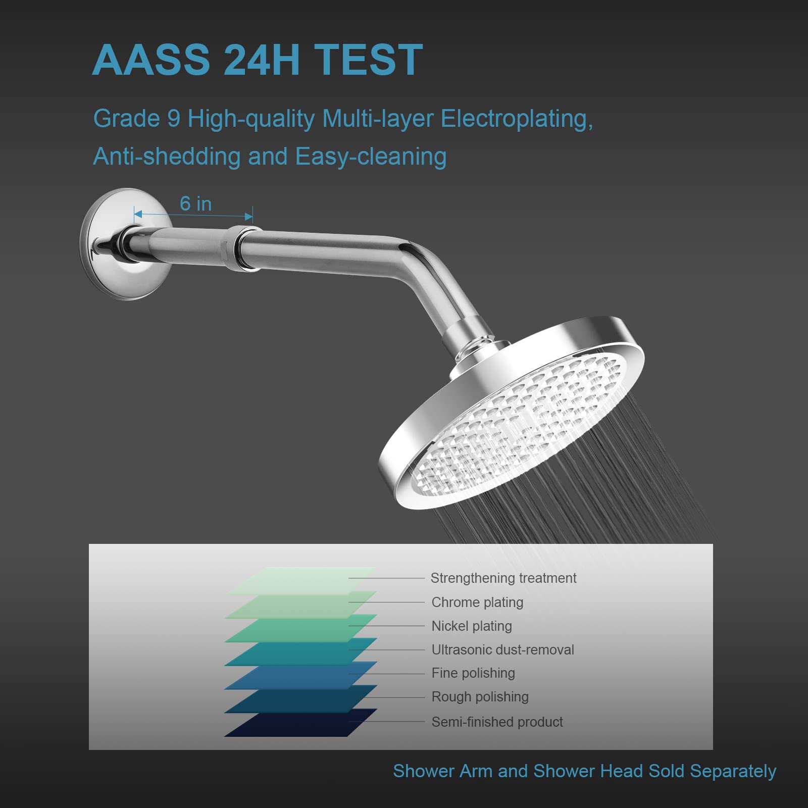 Extend Your Shower with OFFO Stainless Steel Arm -5
