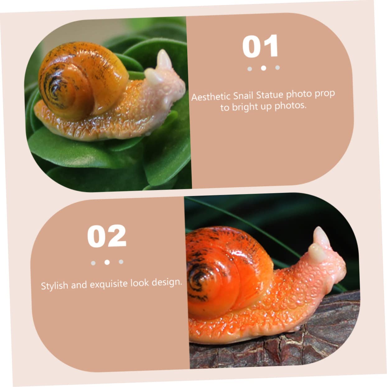 7 Stück Schnecken-Figuren Aus Kunststoff – Realistisch, Für Deko, Feengarten & Miniaturlandschaften