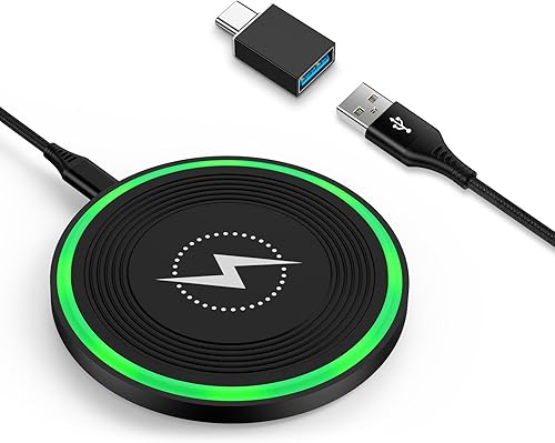 Almohadilla de carga inalámbrica rápida para Samsung Galaxy S25 S24 FE Plus Ultra S23 S22 Z Fold SE, Moto Razr Plus 2024, Edge 2024, cargador