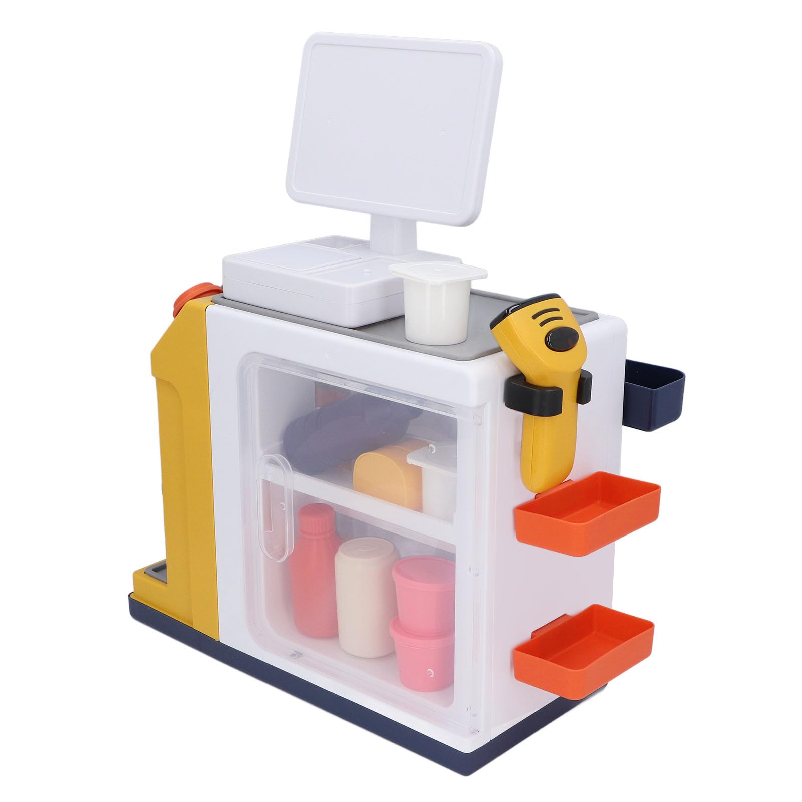 Registratore di Cassa Giocattolo per Supermercato per Bambini con Macchina per il caffè e Scanner di Codici a Barre Set da Gioco Educativo per Ragazzi e Ragazze Fai Finta di Giocare Al