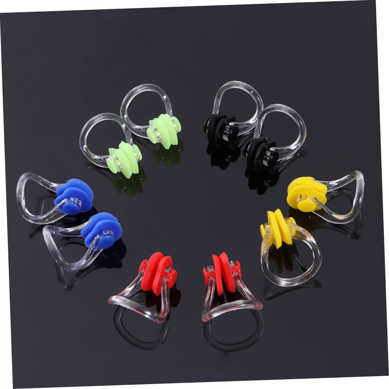 TOYANDONA Clips Nasales para Natación Impermeables Y Cómodos Diseño para Adultos Y Principiantes