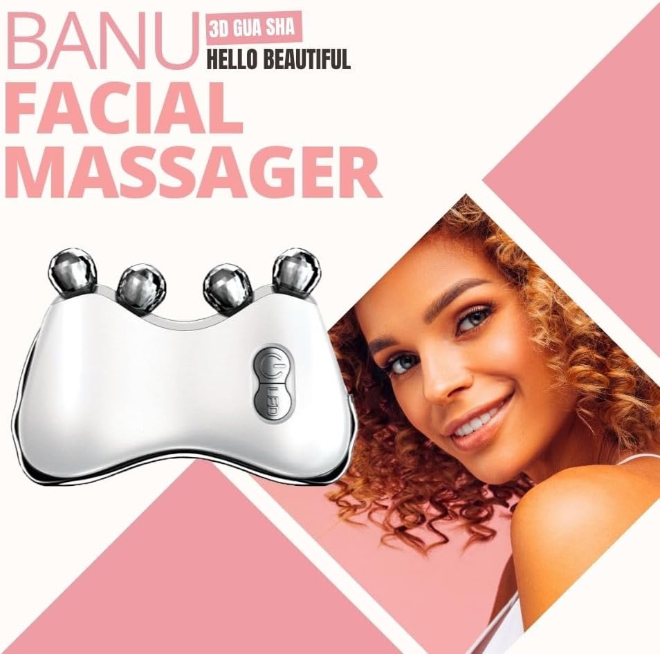 BANU LED Gua Sha Device, Gua Sha Facial Tool with Heat and Vibration, Face Massager for Anti-Aging Wrinkles Puffiness Skin Rejuvenation and Toning (3D) - Image 2