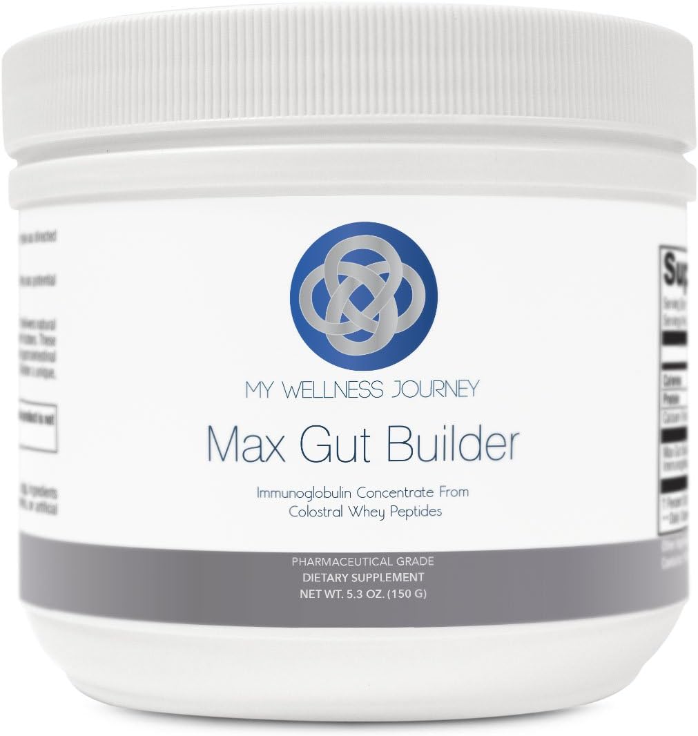 Max Gut Builder Immunoglobulin Concentrate for Gut Health and Gut Barrier Function- Colostral Whey Peptides
