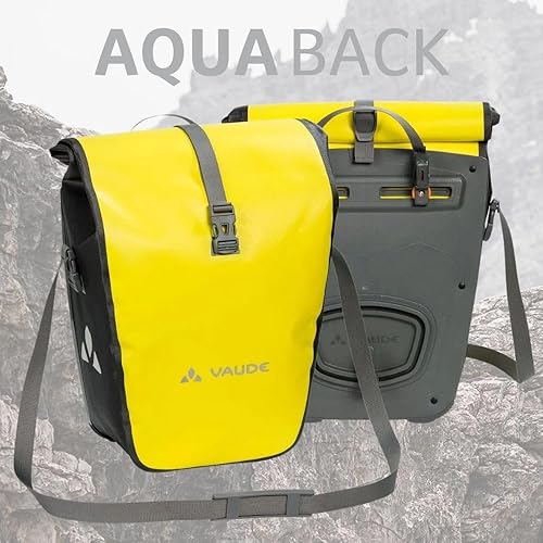 Miniatura 10 de VAUDE Aqua Back - Bolsa trasera para bicicleta - Juego de 2 alforjas de lona sin PVC - Bolsas impermeables con un volumen de almacenamiento total de