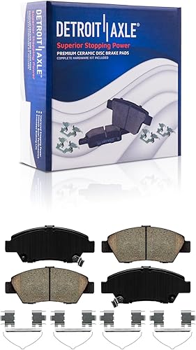 Miniatura 119 de Detroit Axle - Pastillas de Freno Delantero para Chevrolet Captiva Sport Equinox Pontiac Torrent Saturn Vue Suzuki XL-7, Pastillas de Freno Cerámica