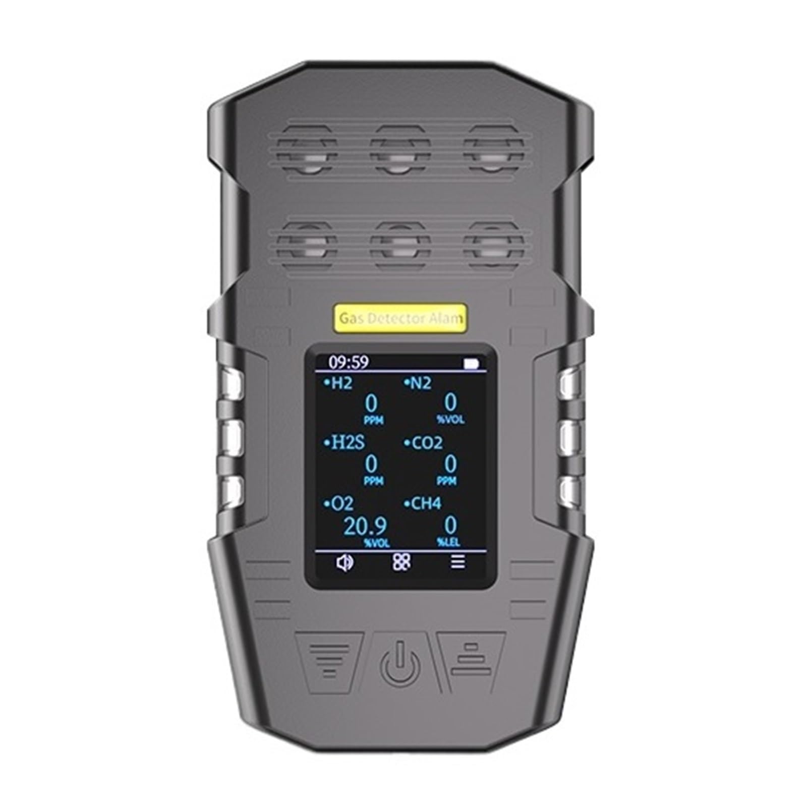 JVDDI Flammable Toxic Confined Space Hydrogen Sulfide H2S Combustible Portable Multi 4 Gas Detector