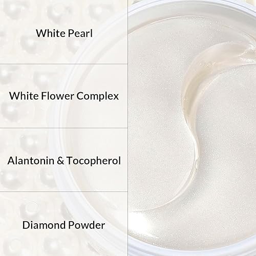 Miniatura 4 de MIZON Parche de gel para ojos con perlas puras, polvo de diamante y niacinamida para la luminosidad, la firmeza y la nutrición  60 piezas  Mejora