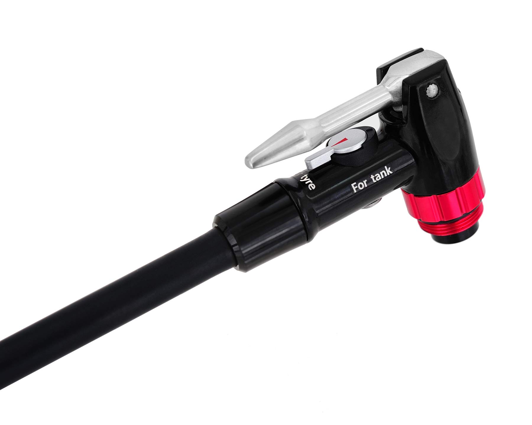 Trivio - Fahrradpumpe Super Cell Hochdruck mit Lufttank fur Tubeless Reifen - 18Bar - Aluminium - Standpumpe für schnelles und einfaches Aufpumpen - Robustes Aluminiumgehäuse - Geeignet für