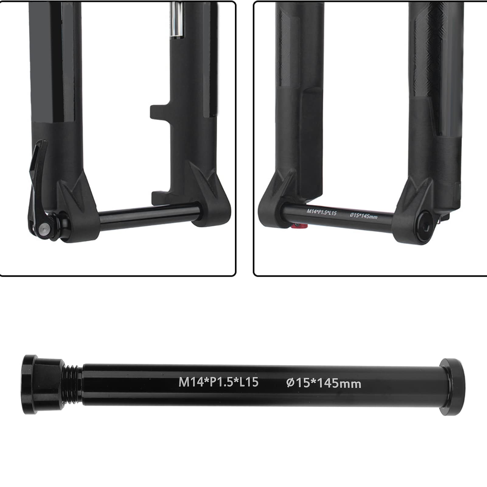 Topyond Mountain Bike Fork Barrel Shaft, High Strength Aluminum Alloy, Compact Structure, Lightweight and Durable, Electric Scooter Forks