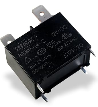 Song Chuan 891WP-1A-C12VDC, Quick Terminal Power Relay SPNO 25A 12VDC Pack of 1