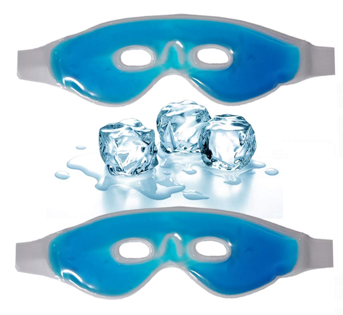 Kostech Cooling Gel Relaxing Eye Mask for Dark Circles, Dry Eyes, Cooling Eyes, Pain Relief, Redness, Eye Patches, Sleeping Cool Pad Suitable for All Family Members (Hole Eye MASK, Pack Of 1) - Image 2 thumbnail
