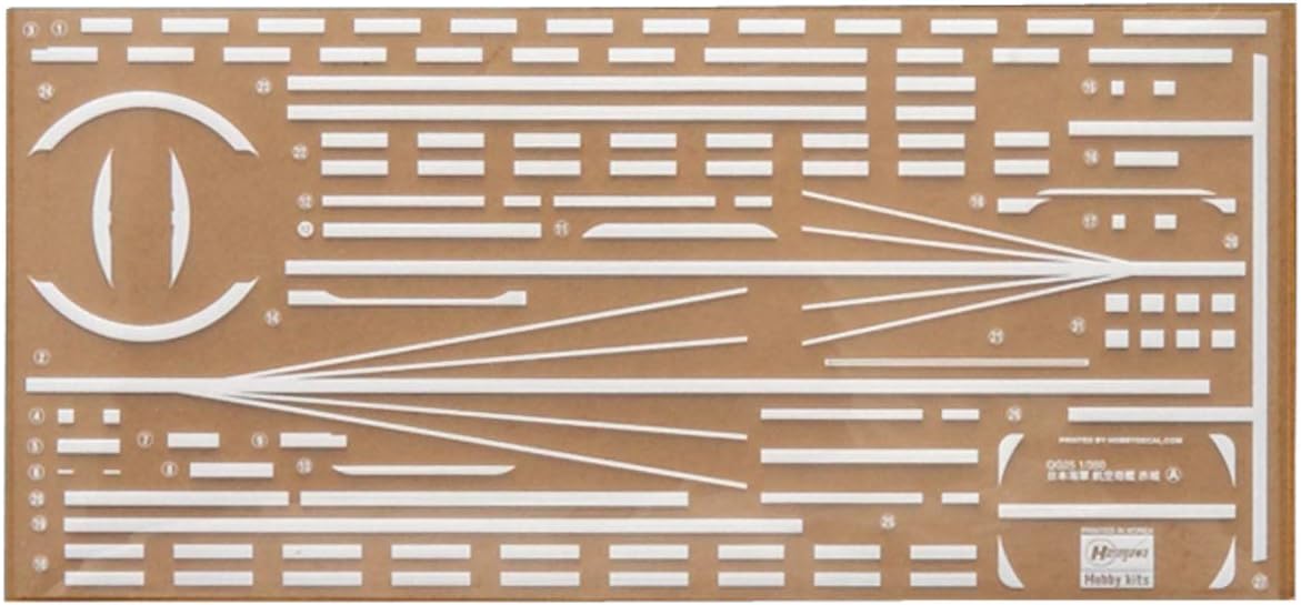 Hasegawa QG25 1/350 Japanese Navy Aircraft Carrier Akagi Wooden Deck Plastic Model Parts