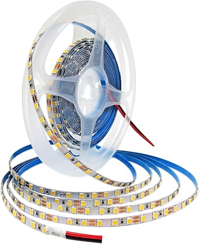 Miniatura 10 de Tira de luces LED RGB de 12 V, 0.197 in de ancho, tiras de luz ultra estrechas de 16.4 pies, SMD 3535 IP20, total de 600 LED, tiras de luz que Rgb