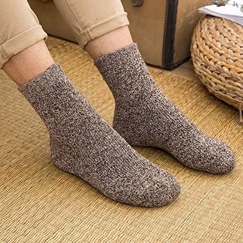 5 Pairs Winter Terry Socks, Thick Men's Parallel Tube Socks, Extra