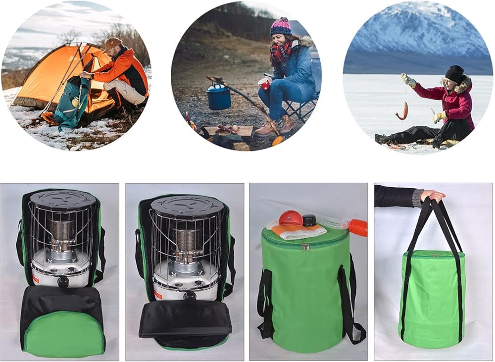 Tragbarer Kerosinofen Heizung, Campingkocher für Indoor Outdoor Camping Eisangeln Grill, Einstellbare Feuerkraft Surround Heizung