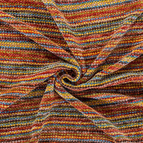 Decomall Decorative Throw Blanket With Fringe Soft Striped Multi Color Throws For Couch Sofa Armchair Bed 50”X 60”, Multi #TOP2