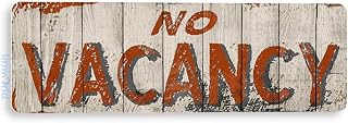 Tinworld Tin Sign: No Vacancy Rustic Lake Beach House Motel Hotel B&B Metal Decor B789
