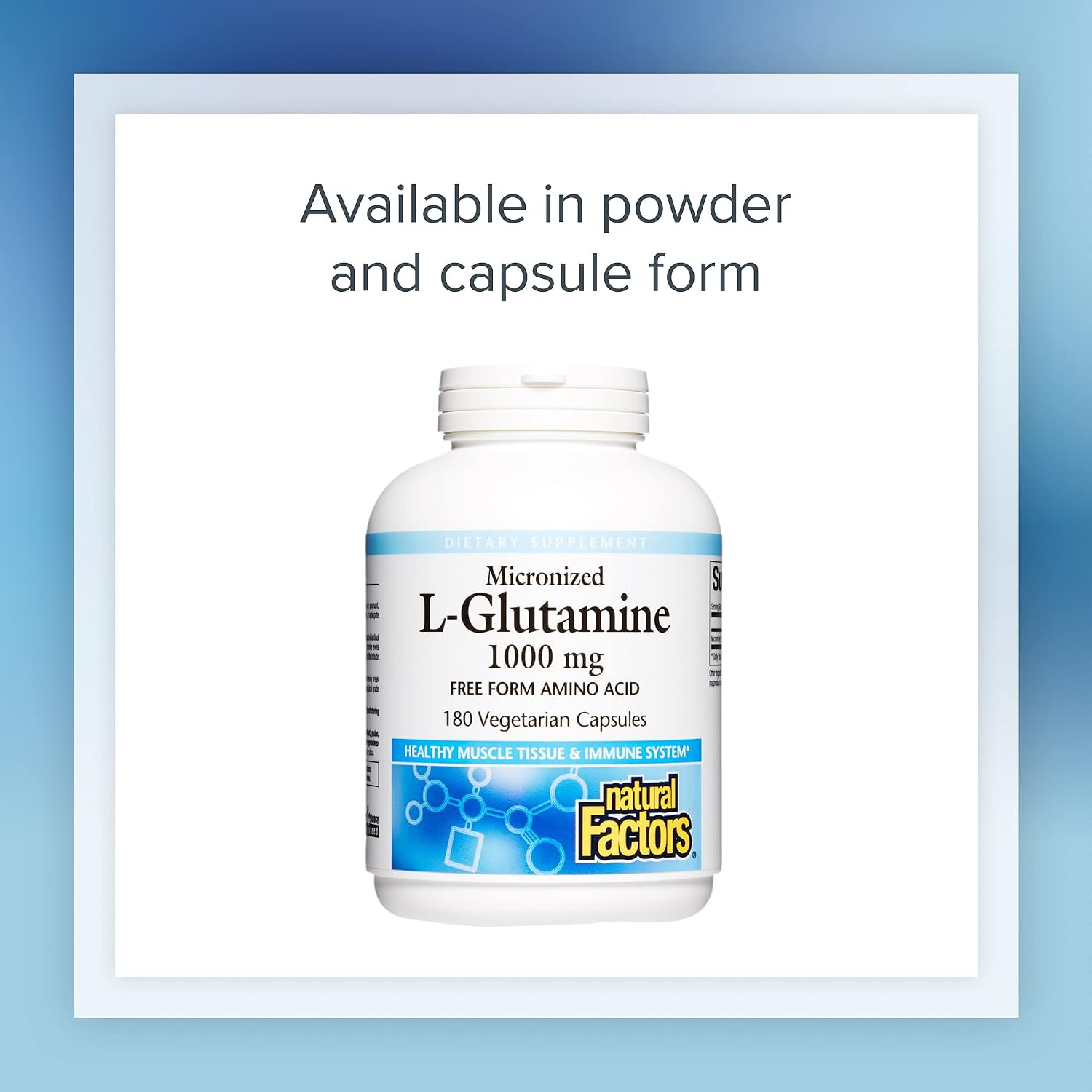 Natural Factors, Micronized L-Glutamine Drink Mix 5000 mg, Supports Muscles and Immune Function