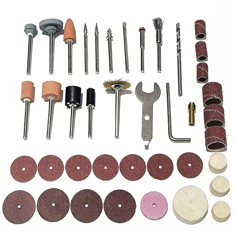40 Pcs Buffing Kits, Power Polishing Parts Accessories Grinding Polishing Buffing Set with Sanding Discs Drill Bits Wire Brushes for Automotive Accessories Garden Tools Woodworking Metal Car Detailing