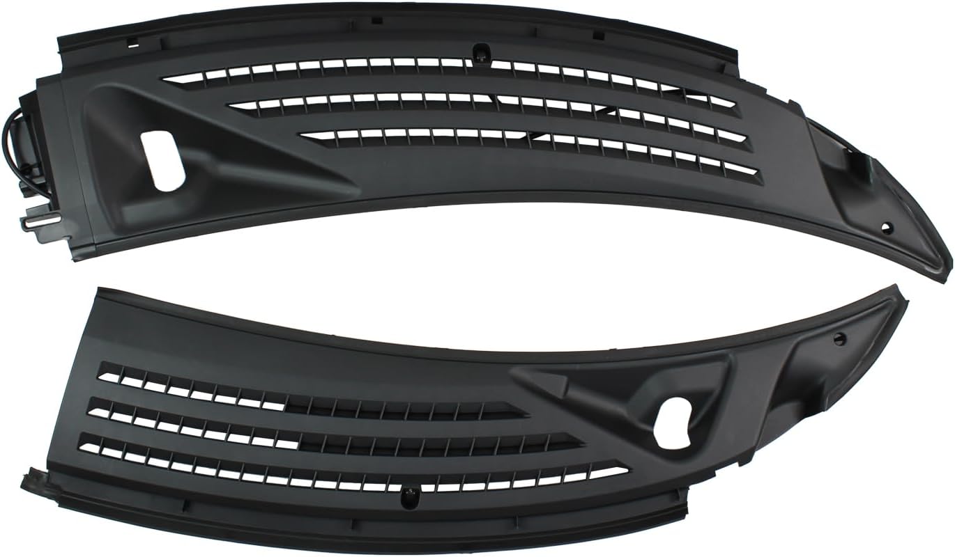 Pair Left and Right Front Windshield Wiper Cowl Panel Grille Vents kit w/Seals for Ford F-150 2009-2014