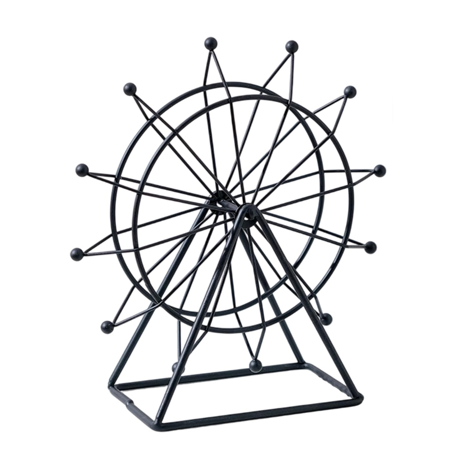 ordinarYone Iron Ferrises Wheel Home Decors Accents Ferrises Wheel Bookshelfs Decors Ornament Art Sculpture Housewarmings