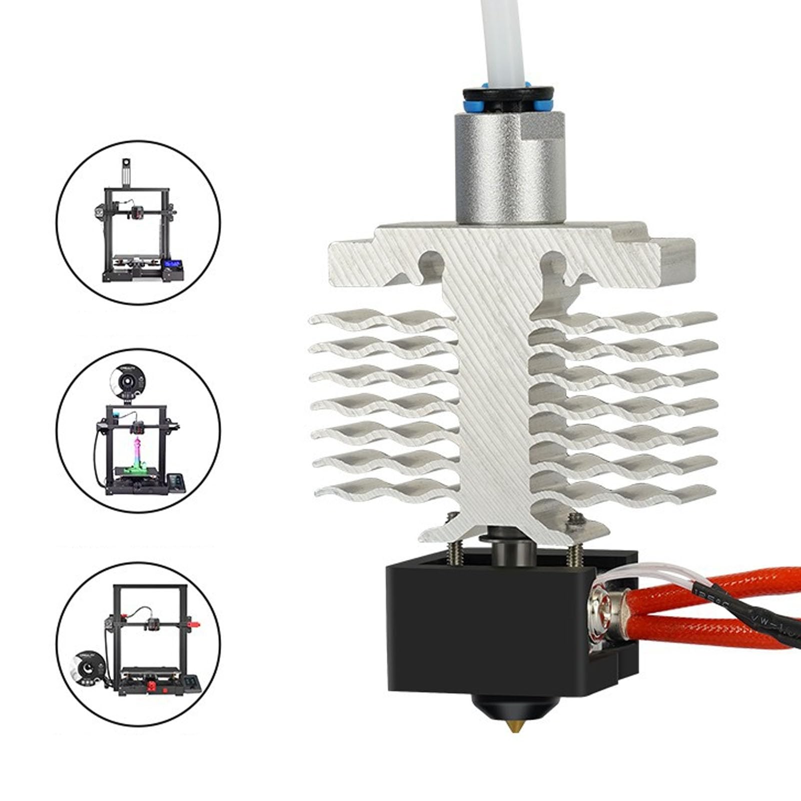 Für Ender-3 Neo V2 Neo Extruder Hotend Kit Drucker Heizungs Block Hot End Kit 24 V 40W Düse und Heizungsblockersatz