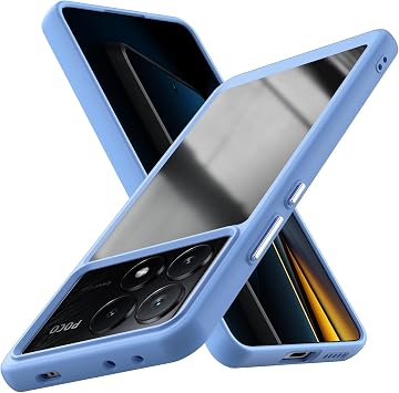 Case for Xiaomi Poco X6 Pro PC Back + TPU Shock Absorption Thin | Thin, Lightweight, Clear, Anti-Scratch, Anti-Fingerprint, Slim, Durable, Portable, Flexible, Camera Protection