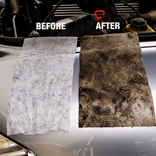 MiracleWipes for Automotive, All Purpose Cleaning Wipes for Hands, Auto Interior, Exterior, Detailing, Remove Grease, Lubricant, Sticky Adhesive, Grime, Dirt, Car Cleaning (1 Pack)