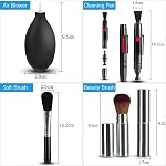 Kit de Nettoyage d'Objectif Professionnel avec Souffleur d'Air, Stylo de Nettoyage, Chiffon de Nettoyage pour la Plupart des Appareils Photo, Téléphones Mobiles, Ordinateurs Portables