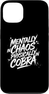 Mentally in chaos physically in cobra Yoga Mental Health Case for iPhone 13