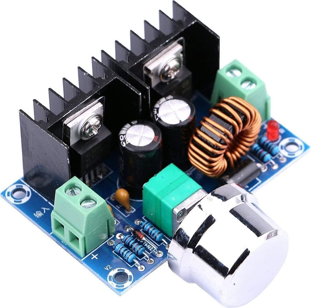 XL4016E1 DC 4-40V to DC 1.25-36V 8A Buck Converter Voltage Regulator 36V 24V 12V to 5V High Power Efficiency Step Down Converter Power Supply