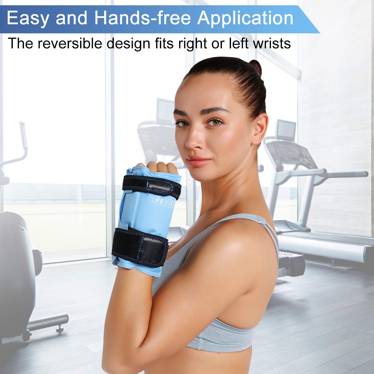 Buy REVIX Wrist Ice Pack Wrap for Carpal Tunnel Relief, Reusable Gel