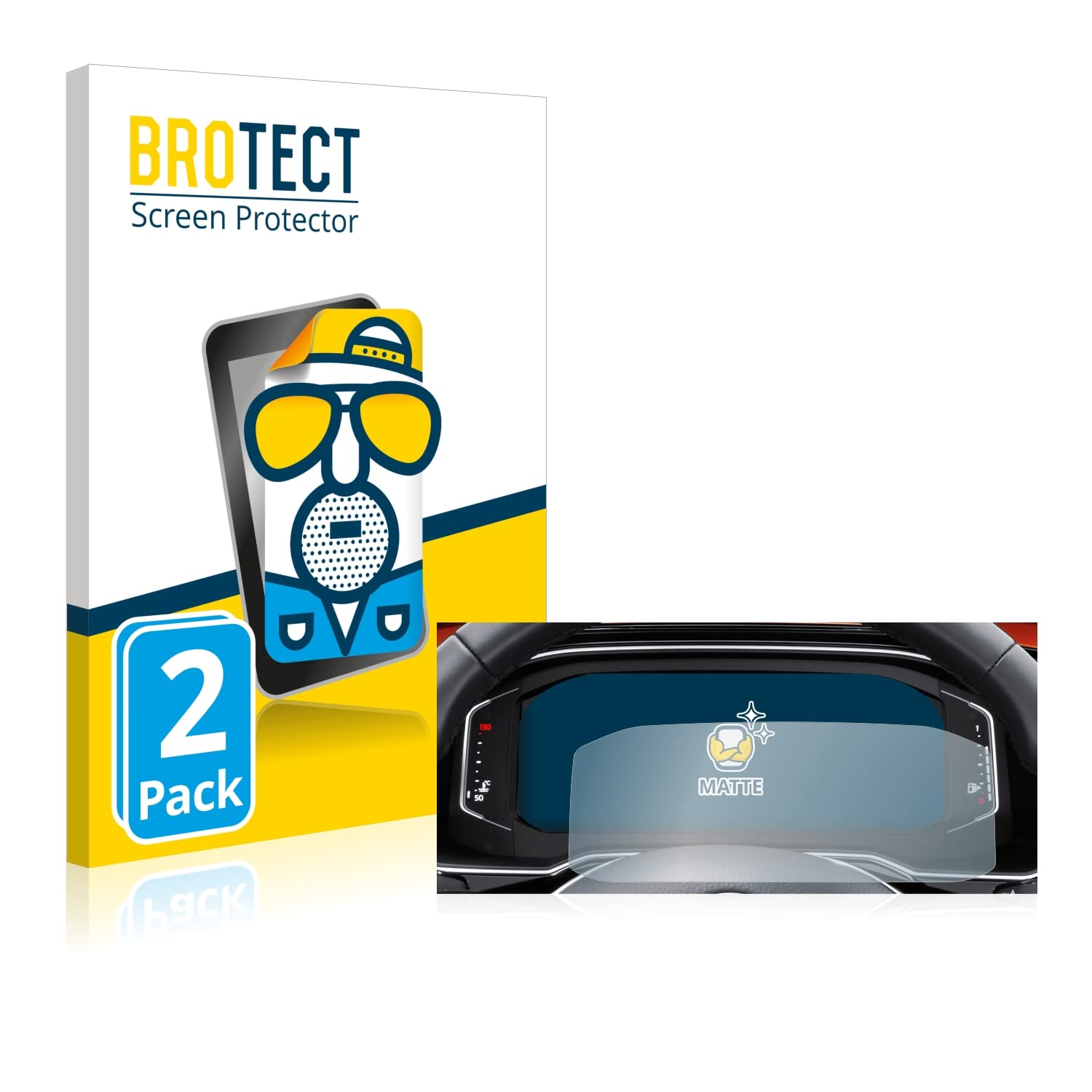Protectorking 2x Displayschutzfolie Matt Anti-Reflex Entspiegelt
