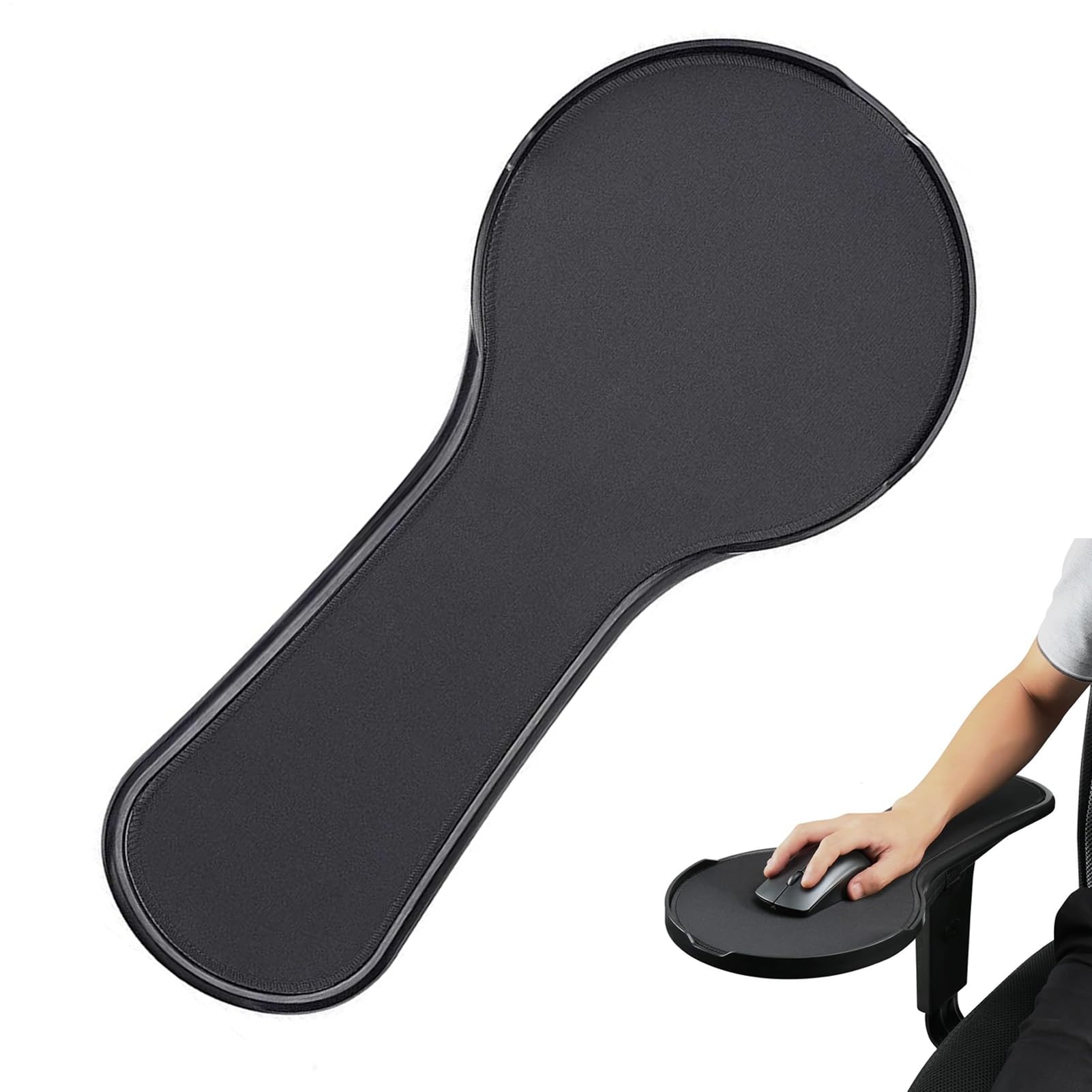 Extension d'accoudoir de bureau, support d'accoudoir de table – Design ergonomique pour fixation de chaise pour bureau, maison, appartement